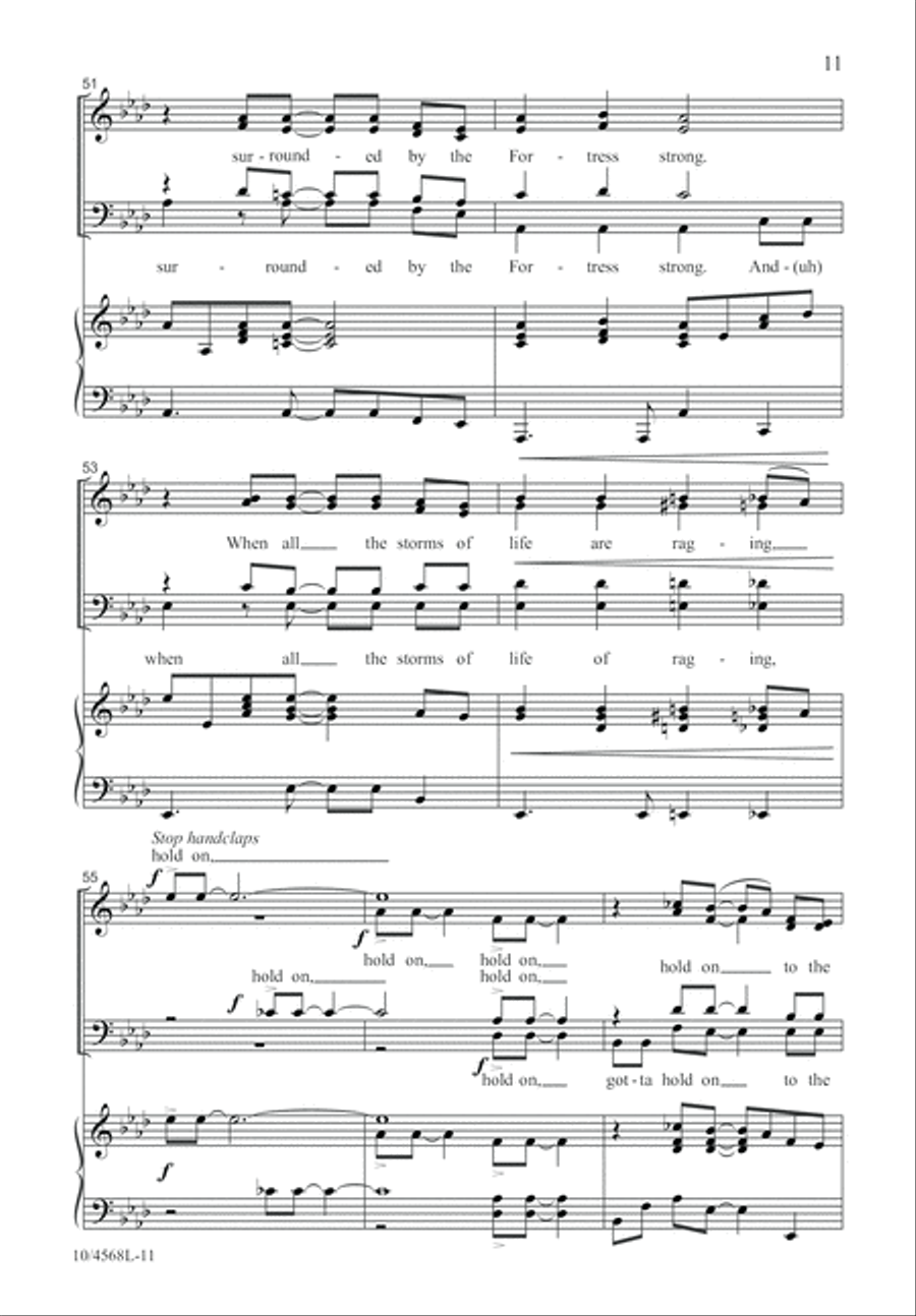 Hold On to the Rock 4-Part scores gallery preview page 12