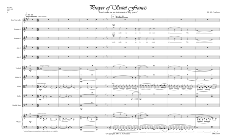 Prayer of Saint Francis (SSAA, Chamber Strings and Bb Trumpet) image number null