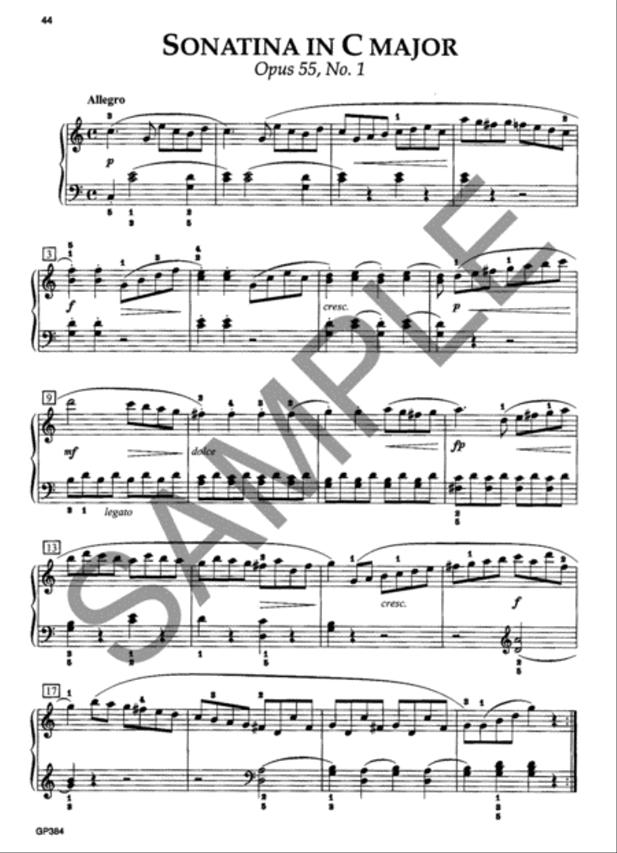 Kuhlau Sonatinas, Opus 20 & Opus 55 Piano Solo scores gallery preview page 2