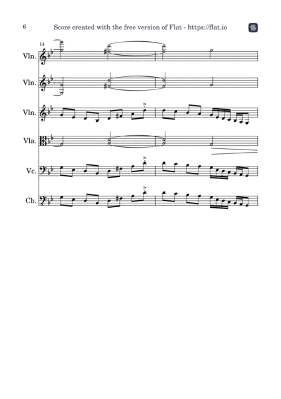 Sol Mineur String Orchestra scores gallery preview page 6