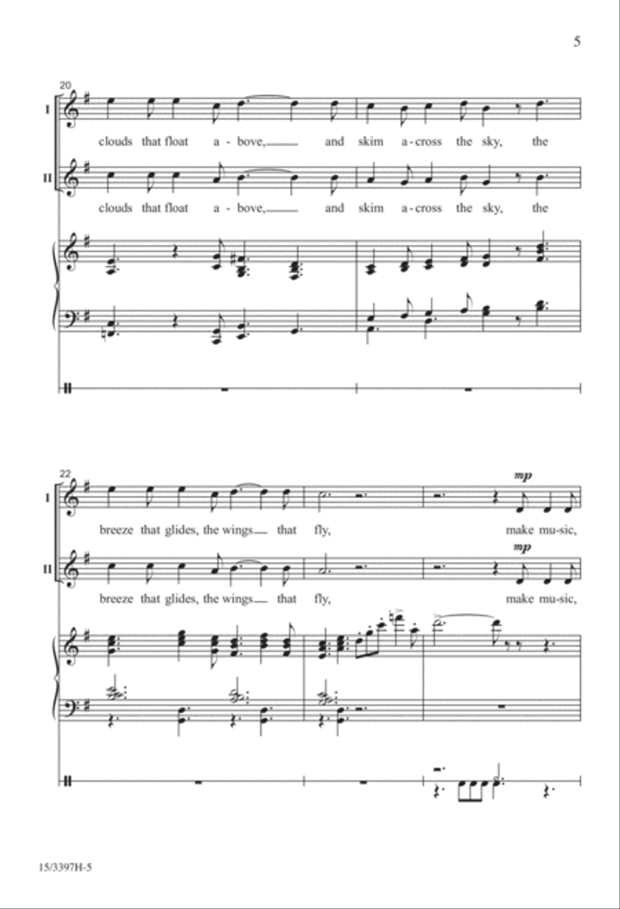 Nature Sings Nature Sings 2-Part scores gallery preview page 5