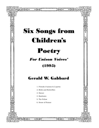 Six Songs from Children's Poetry (1995)
