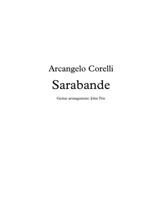 Book cover for Sarabande - ACs001