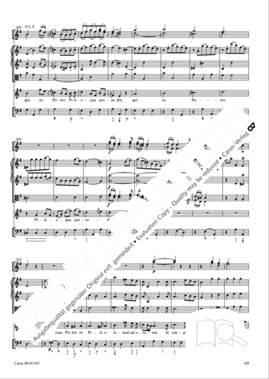 Mass in C (Missa in C) 4-Part scores gallery preview page 72