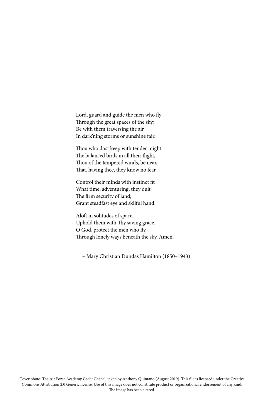 Lord, Guard and Guide the Men Who Fly (The United States Air Force Hymn) 4-Part scores gallery preview page 2