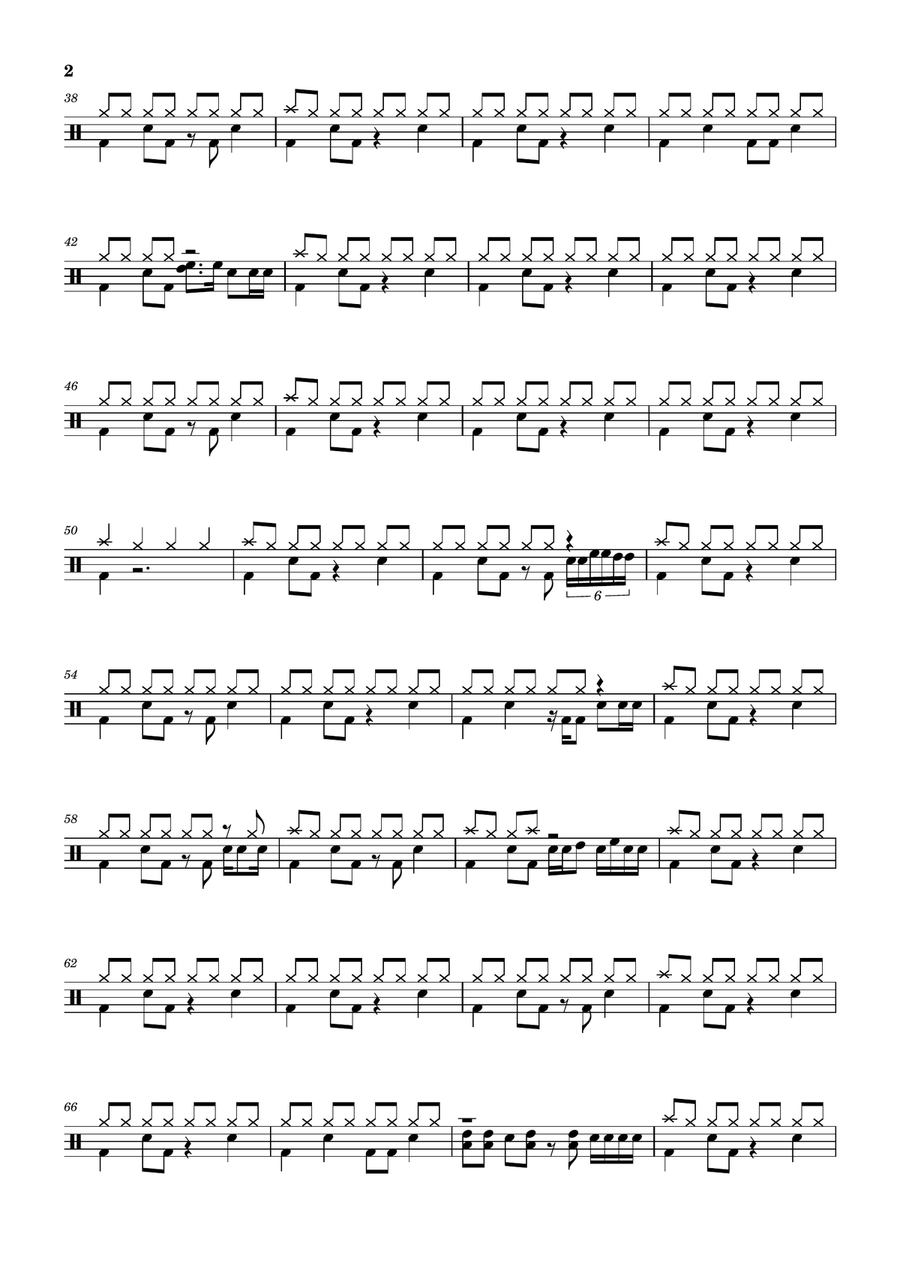 Spending My Time Drum Set scores gallery preview page 2
