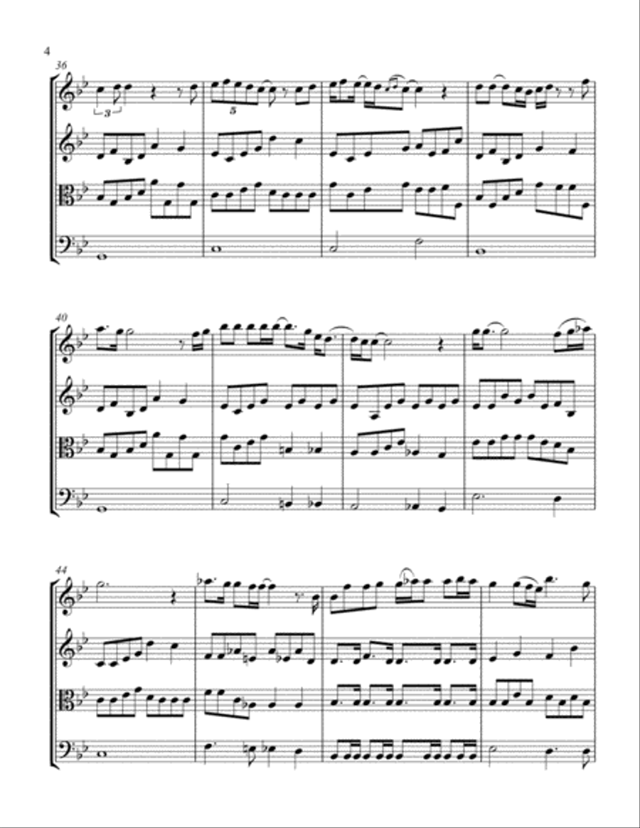 Bohemian Rhapsody Bohemian Rhapsody String Quartet scores gallery preview page 4