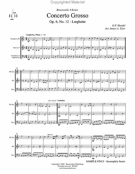 Concerto Grosso, Op. 6, No. 12 - Larghetto