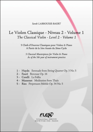The Classical Violin -Level 2, Volume 1
