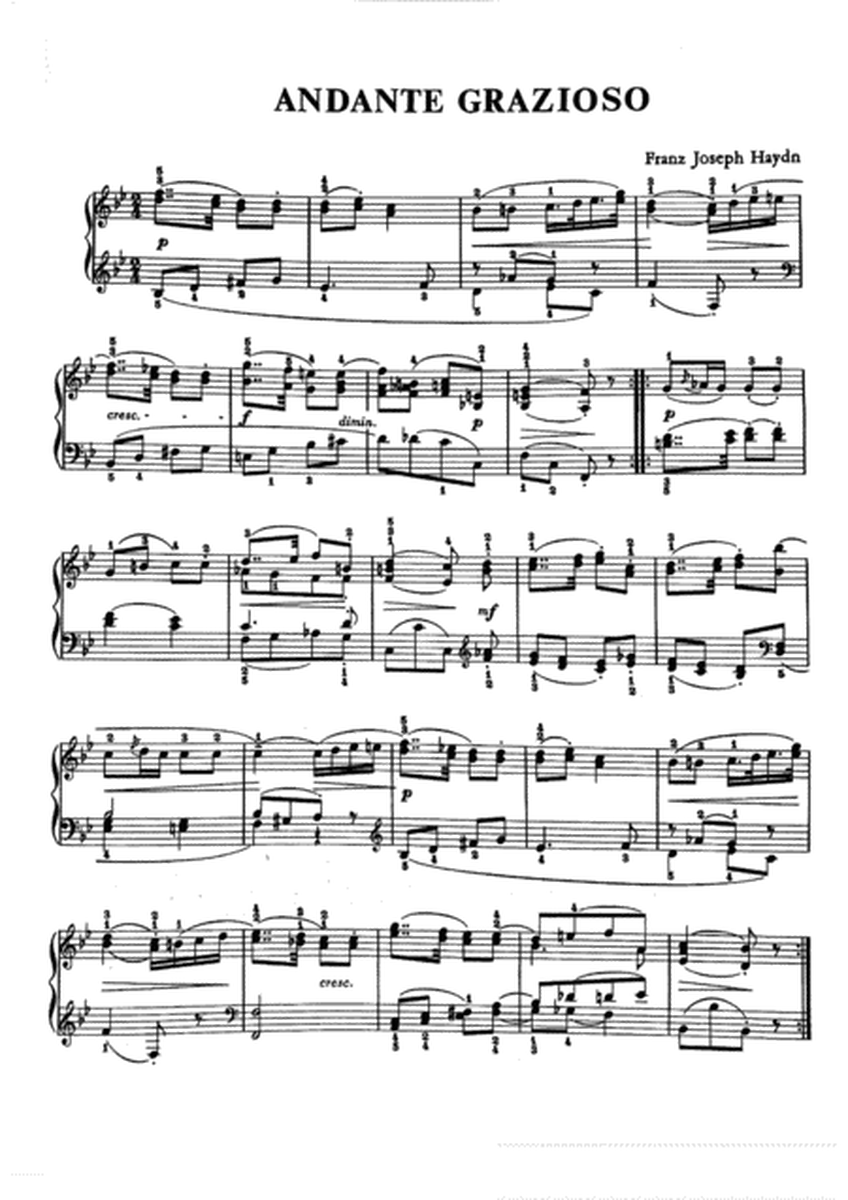 Haydn-Andante Grazioso( Original Version) image number null