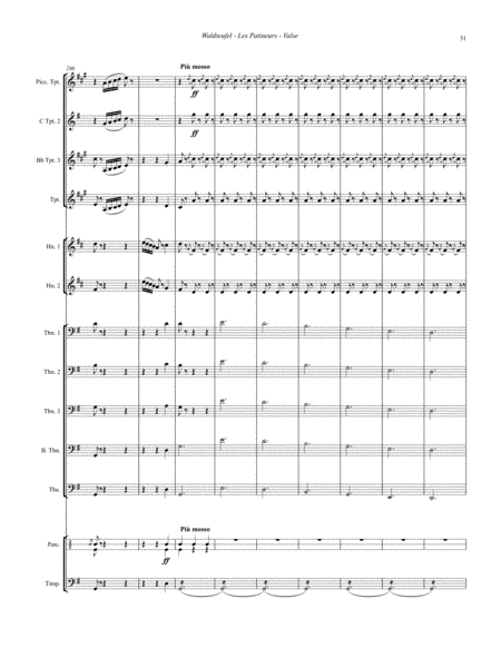 Skater's Waltz for 11-part Brass Ensemble with Timpani & Percussion image number null