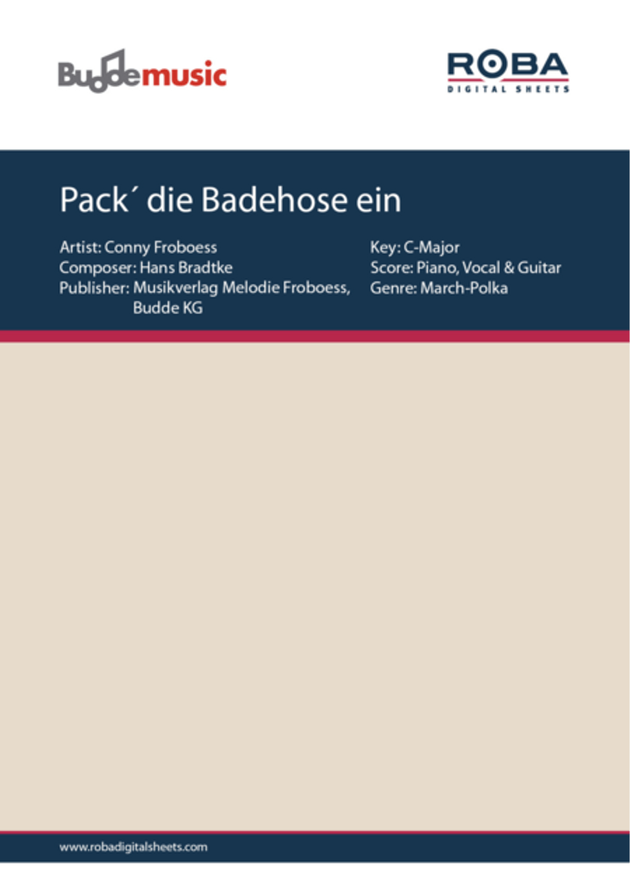 Pack' die Badehose ein