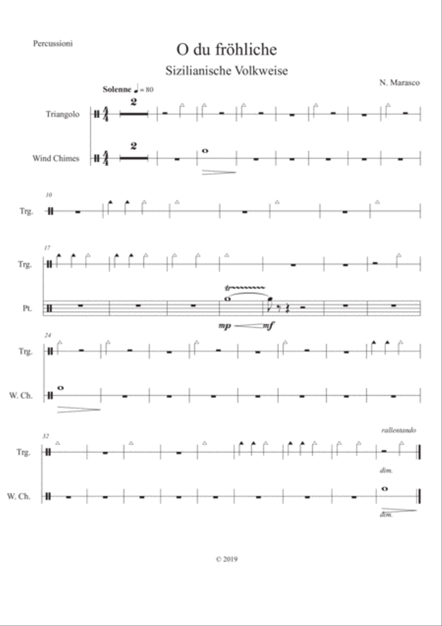 O du fröhliche - Orchestral parts set Chamber Orchestra scores gallery preview page 5
