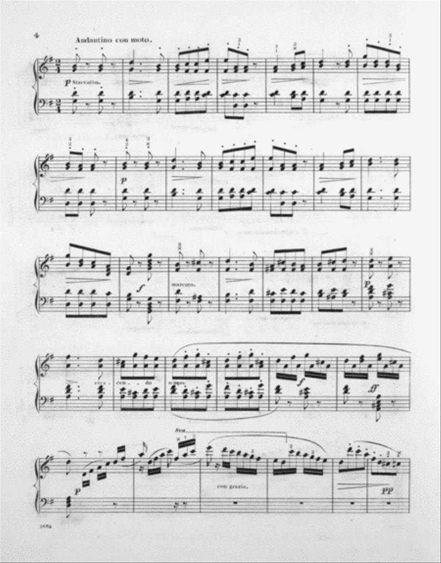 Souvenir De L'Opera. Souvenir De Flotow. Fantasie De Salon. Sur L'Opera Martha Piano Solo scores gallery preview page 3