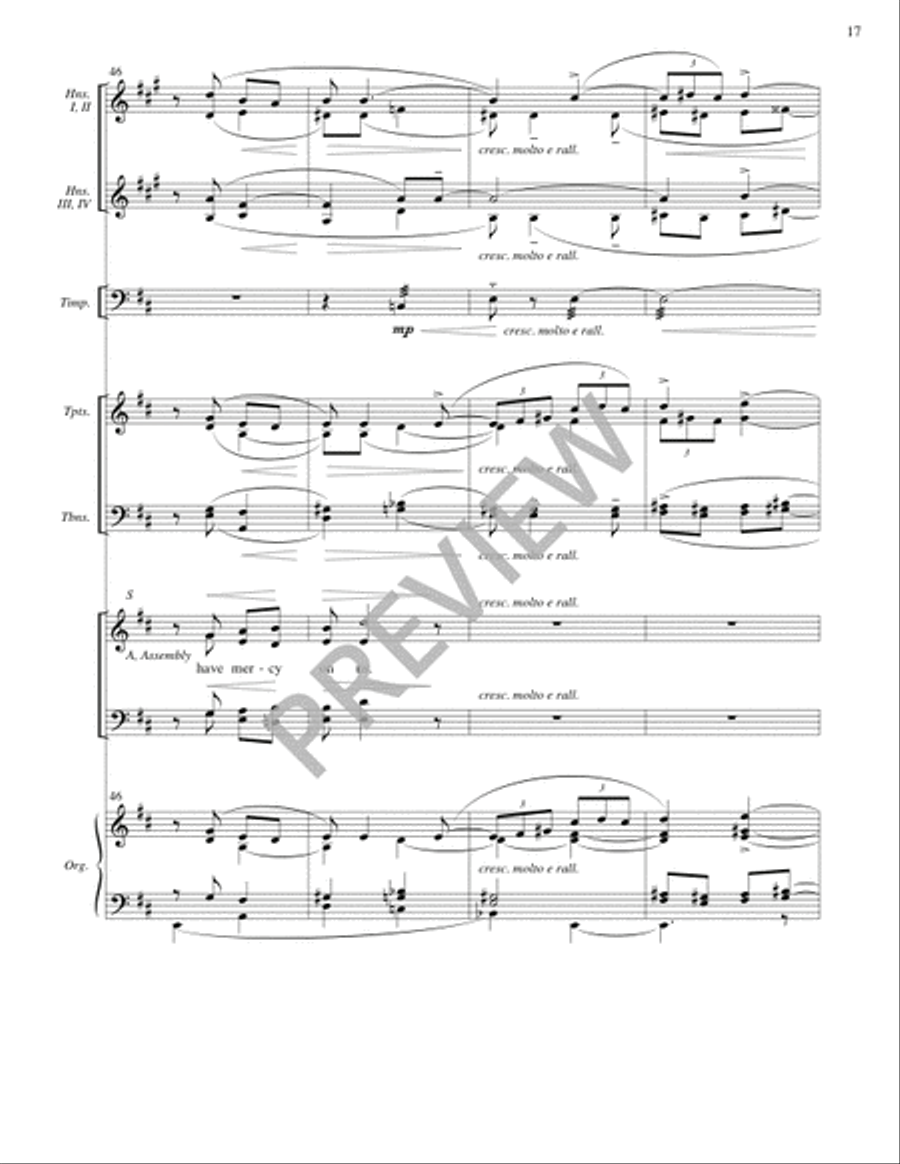Mass for the City (Full Score) 4-Part scores gallery preview page 17