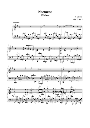 Chopin Nocturne Op. 72 No. 1 in E Minor