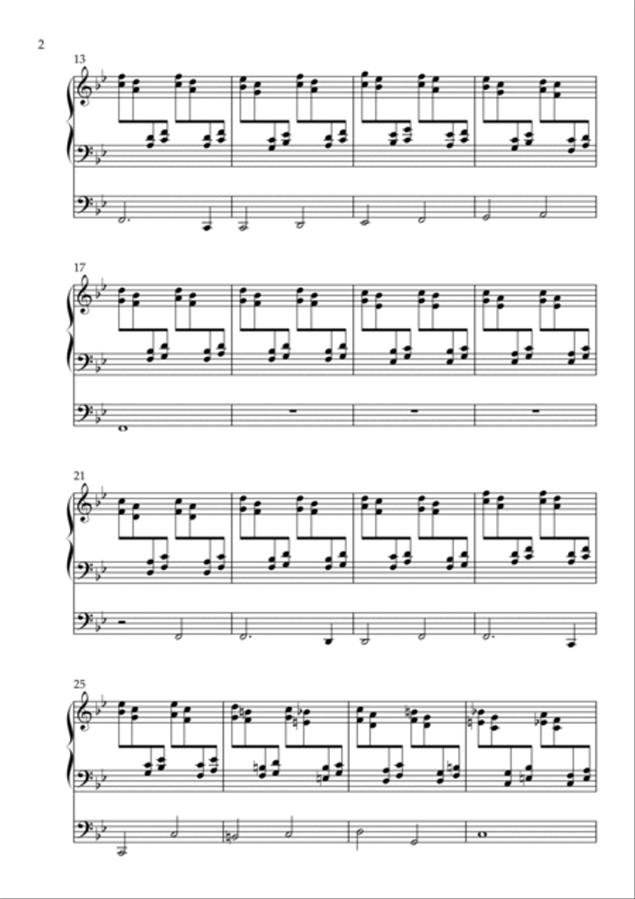 Toccata on America the Beautiful, Op. 139 (Organ Solo) by Vidas Pinkevicius (2022) Organ Solo scores gallery preview page 2