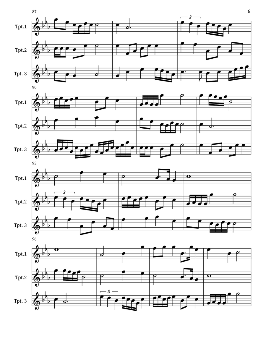Polyphonic Fanfares Trio Small Ensemble scores gallery preview page 6
