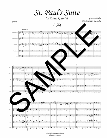 St. Paul's Suite for Brass Quintet image number null