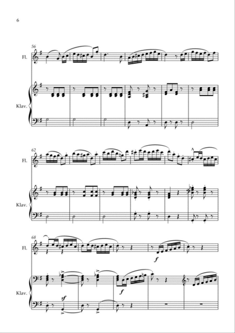 Rondo from Anton Diabelli (Flute) Flute Solo scores gallery preview page 6
