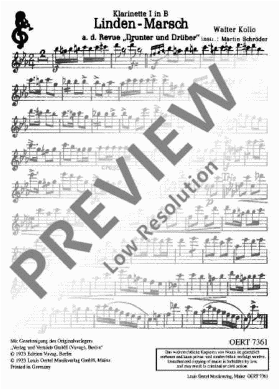 Linden-Marsch Linden-Marsch Concert Band scores gallery preview page 7