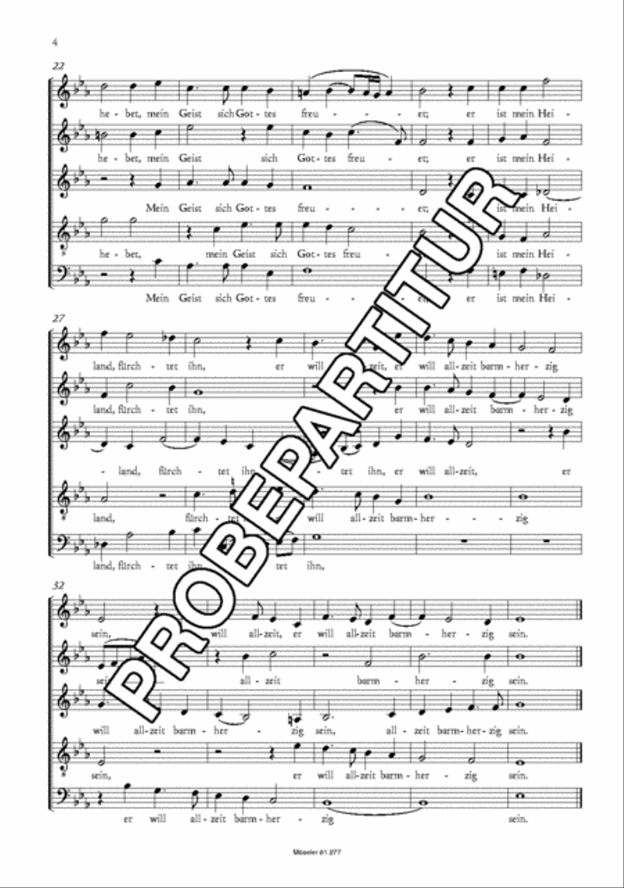 Ubers Gebirg Maria geht SSATB scores gallery preview page 5
