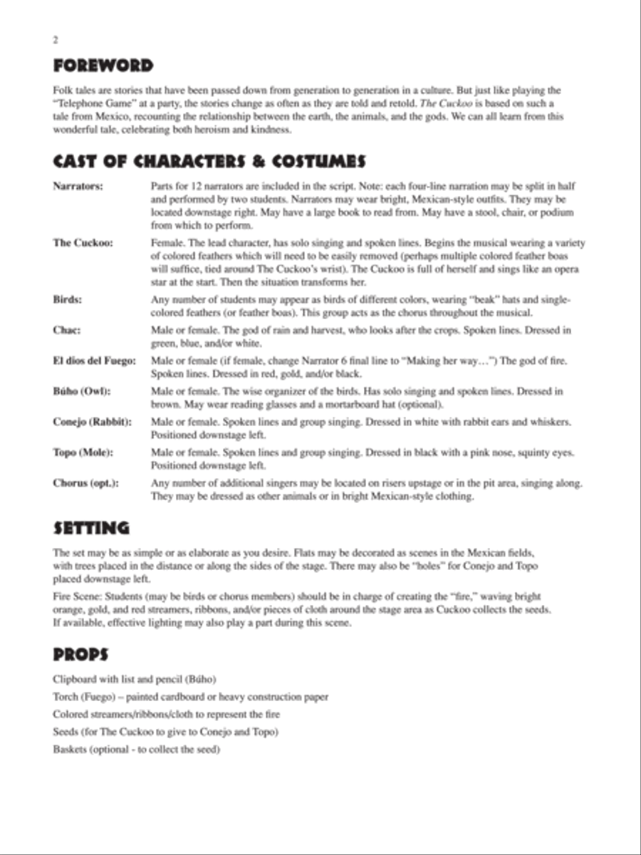 The Cuckoo Unison Choir scores gallery preview page 3