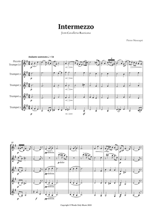 Intermezzo from Cavalleria Rusticana by Mascagni for Trumpet Quintet