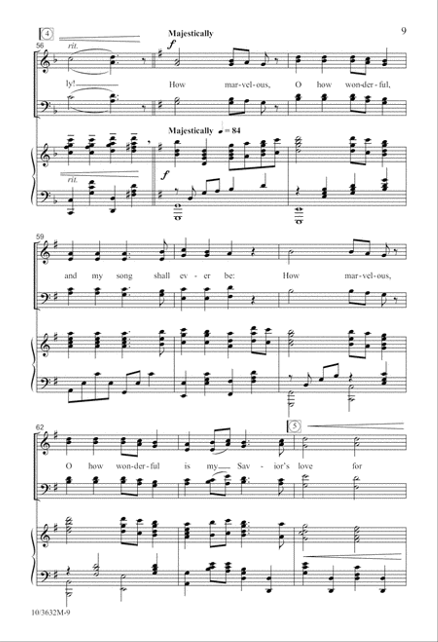 I Stand Amazed 4-Part scores gallery preview page 10