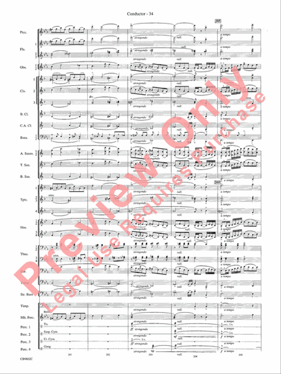 Porgy and Bess Porgy and Bess Concert Band scores gallery preview page 36