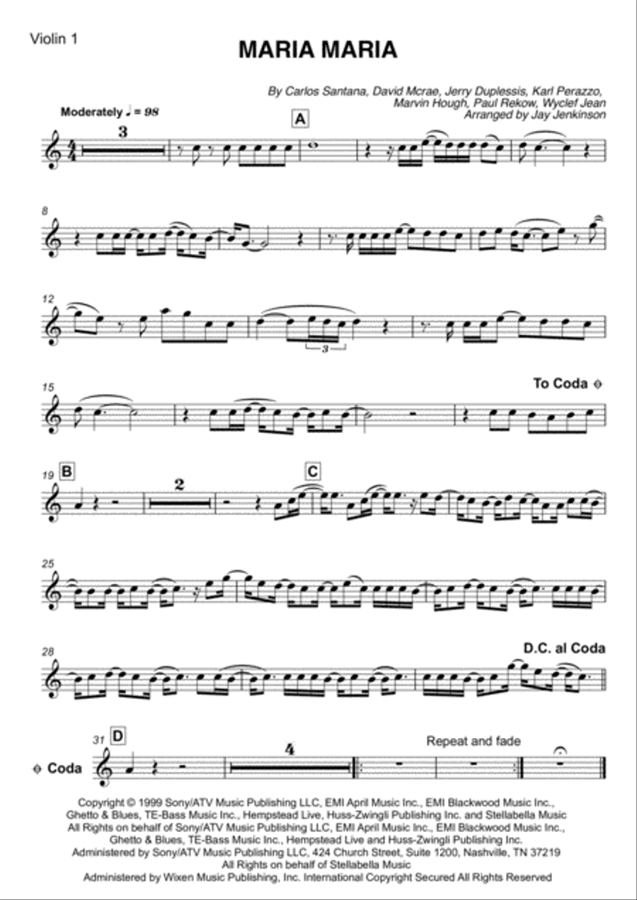 Maria Maria String Quartet scores gallery preview page 2
