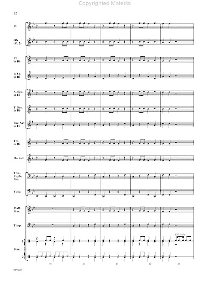 Rockin' Jingle Bells Concert Band scores gallery preview page 13