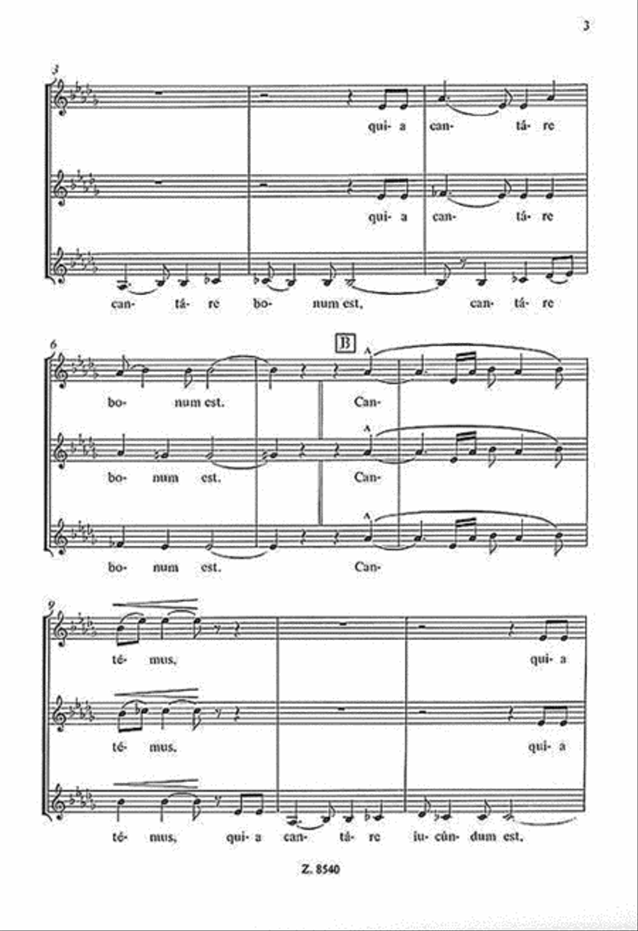 Cantemus (B) (to words by the composer) Voice scores gallery preview page 4