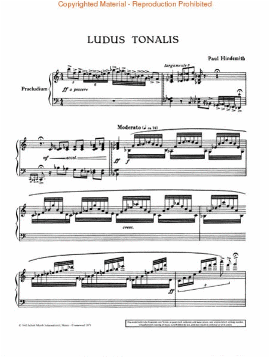 Ludus Tonalis (1942) Ludus Tonalis (1942) Piano Accompaniment scores gallery preview page 2