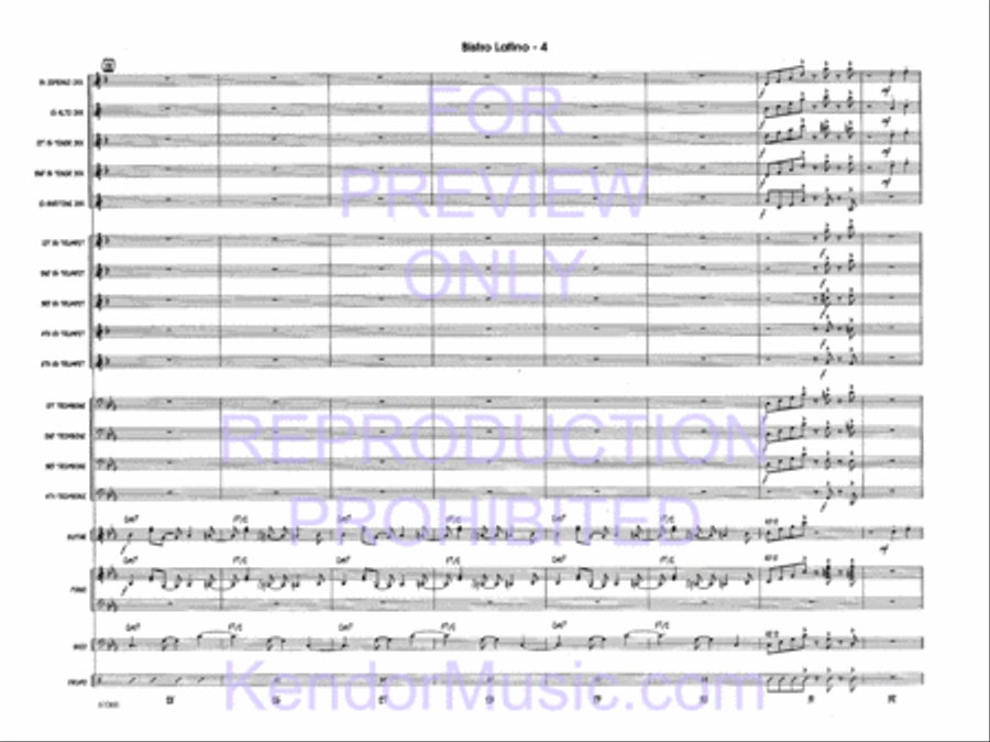 Bistro Latino Bistro Latino Jazz Ensemble scores gallery preview page 6