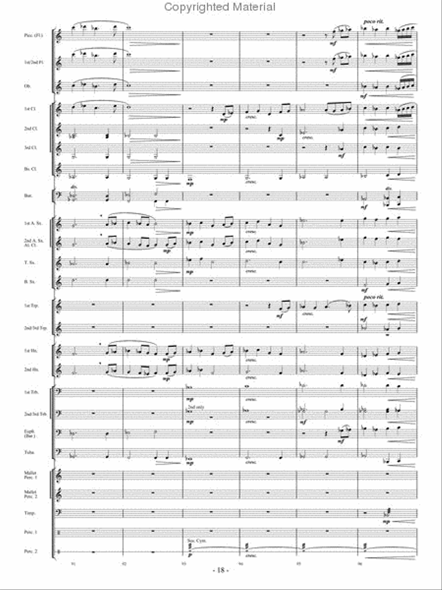 Beyond the Breaking Tides Concert Band scores gallery preview page 17