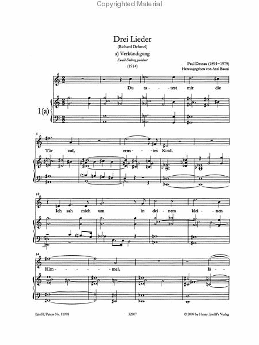 Posthumously-published Songs Voice Solo scores gallery preview page 2