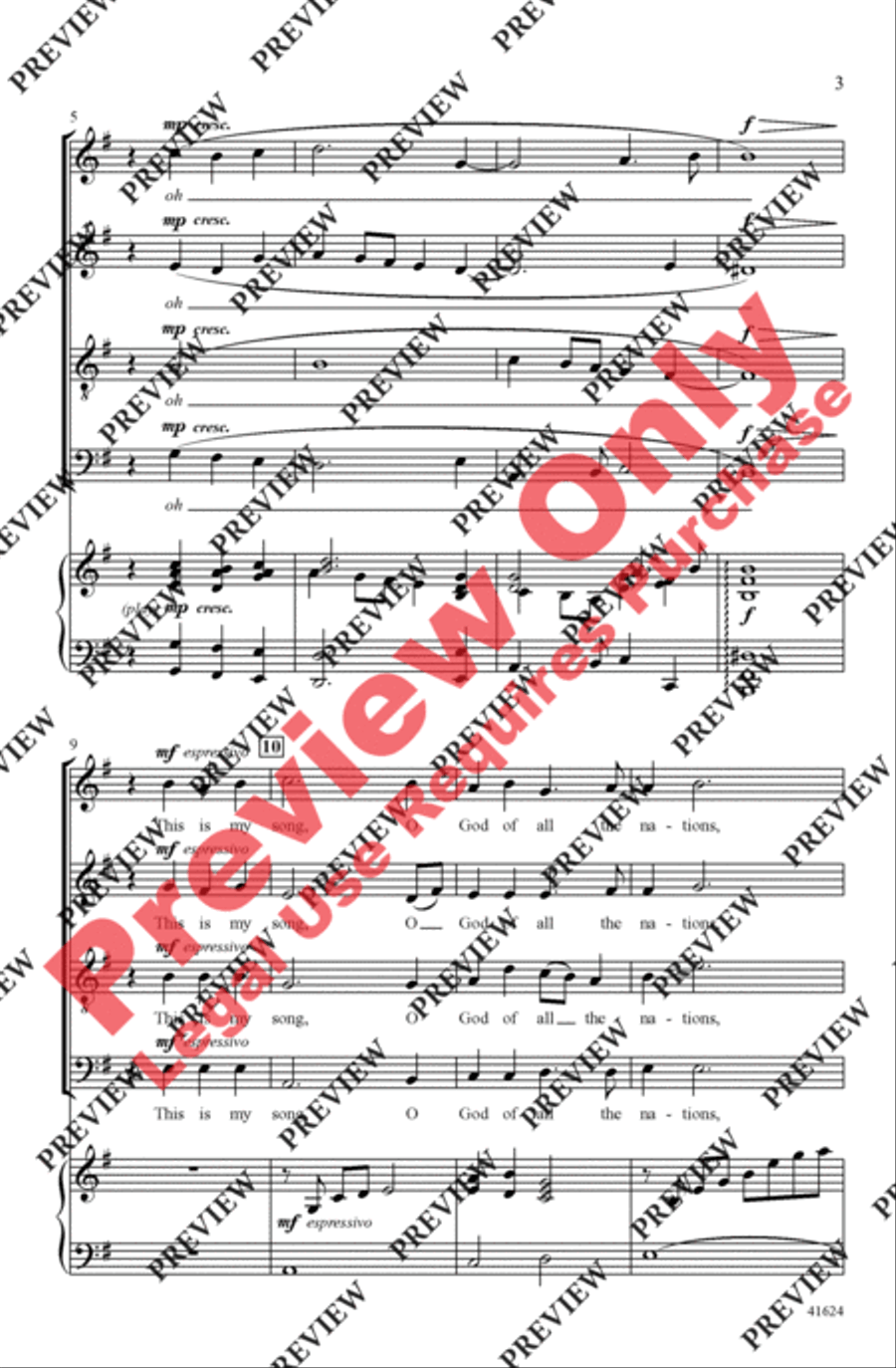 Song of Peace - SoundTrax CD (CD only) Choir scores gallery preview page 3