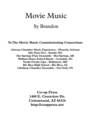 Movie Music for Mixed Trio Bass Clef Instruments Version