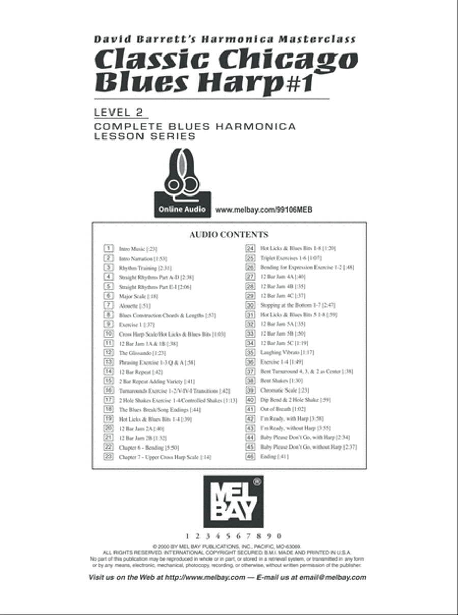 Classic Chicago Blues Harp #1 Level 2 Harmonica scores gallery preview page 2