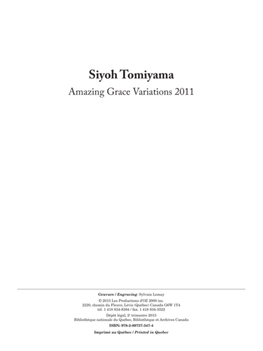 Amazing Grace Variations 2011 Guitar Ensemble scores gallery preview page 1