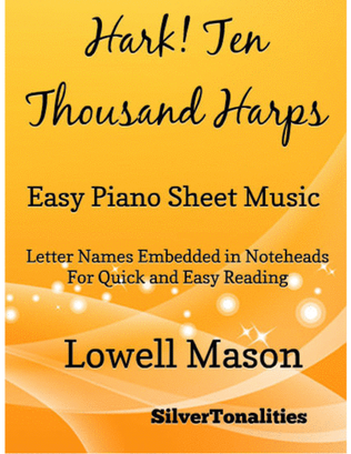 Hark Ten Thousand Harps Easy Piano Sheet Music