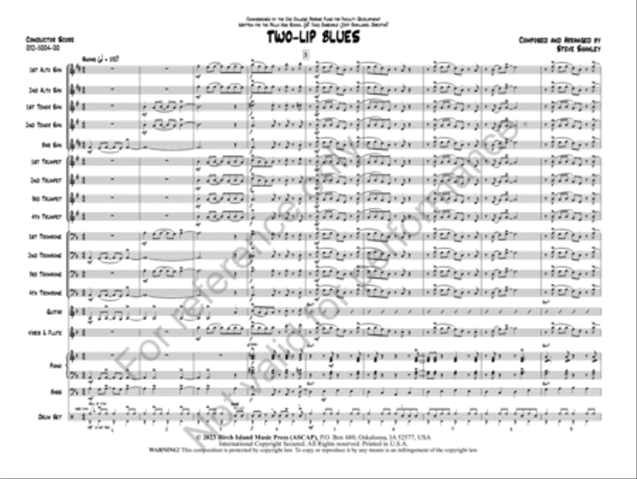 Two-Lip Blues Jazz Ensemble scores gallery preview page 4