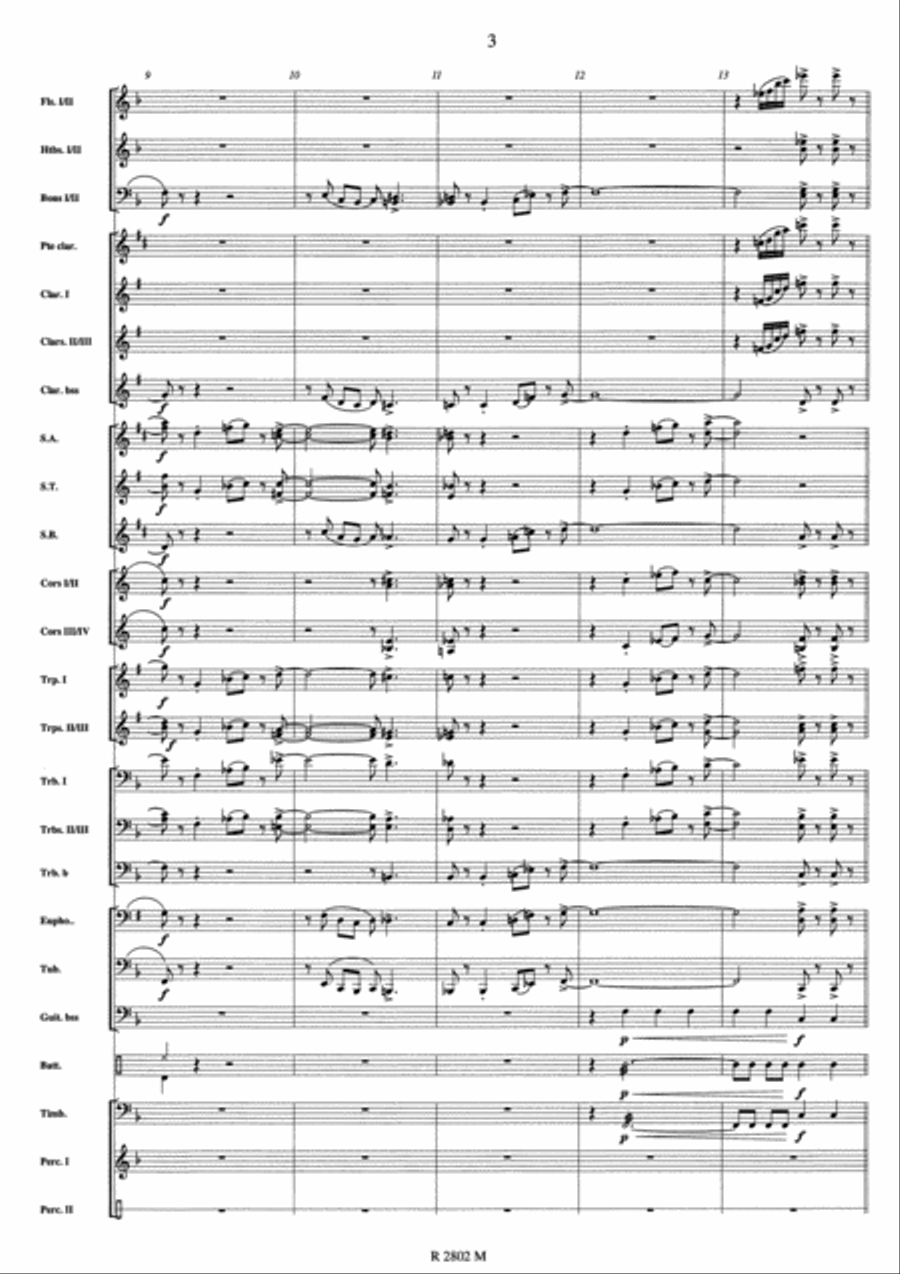 Johnny Hallyday Concert Band scores gallery preview page 4