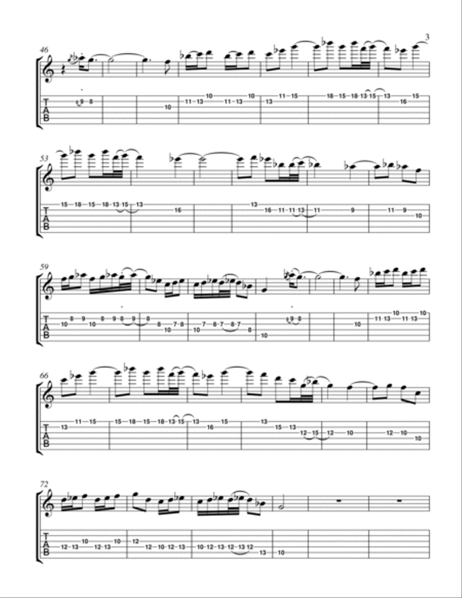 Rigaudon - Le Tombeau de Couperin Acoustic Guitar scores gallery preview page 3
