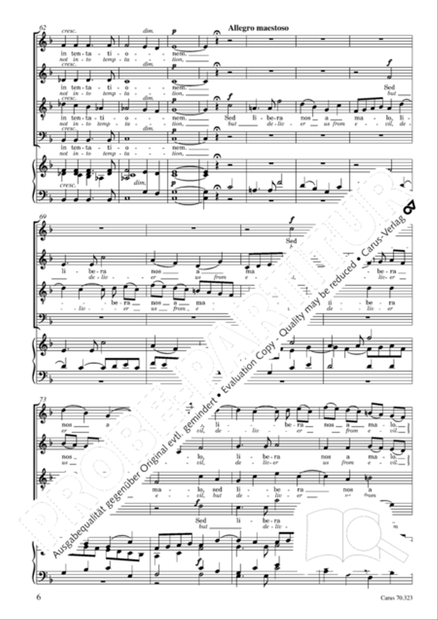 Pater noster Pater noster 4-Part scores gallery preview page 6