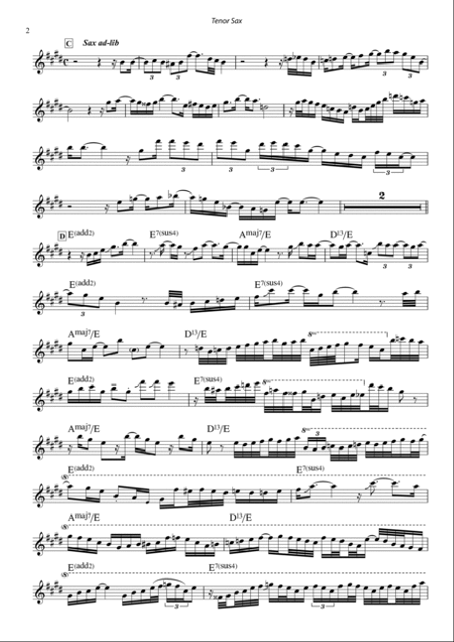 Breezin' Easy Tenor Saxophone scores gallery preview page 6