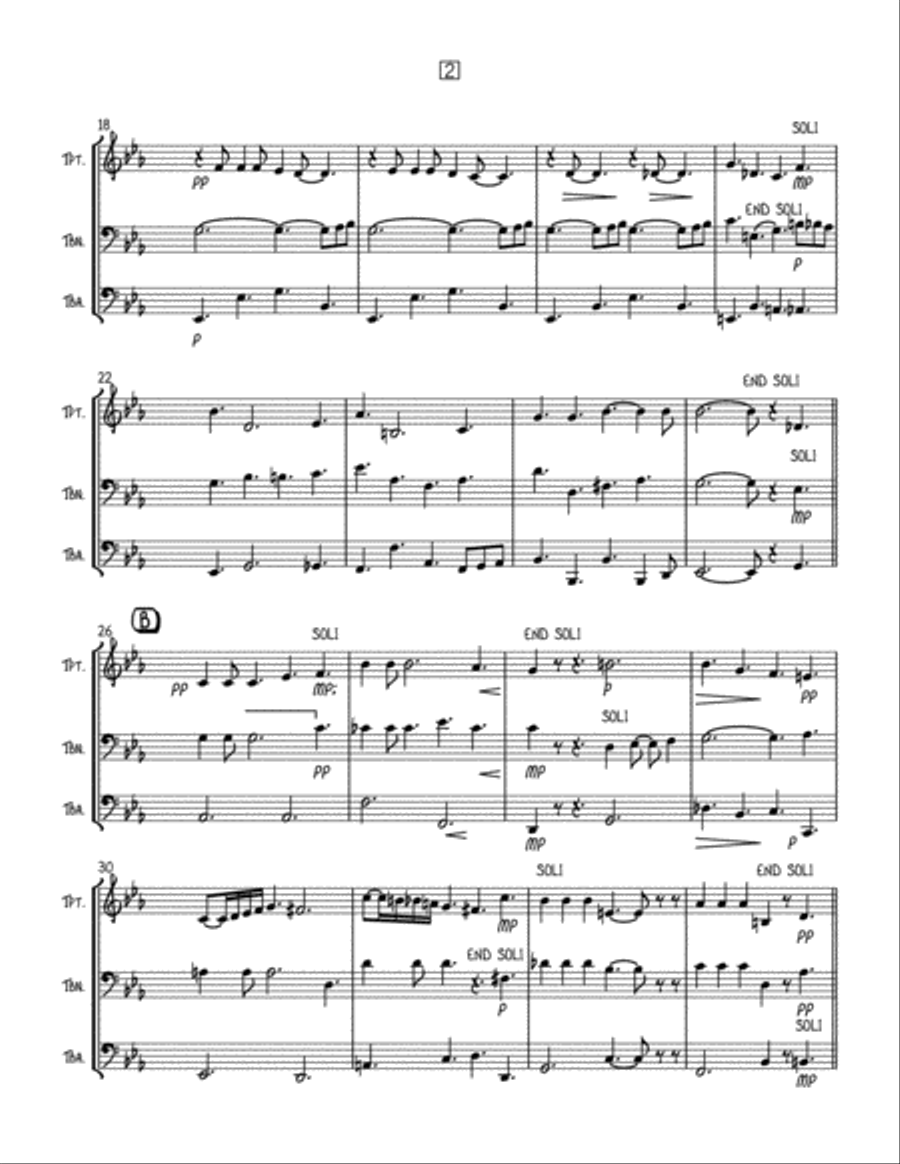 Moonlight Serenade Brass Ensemble scores gallery preview page 3