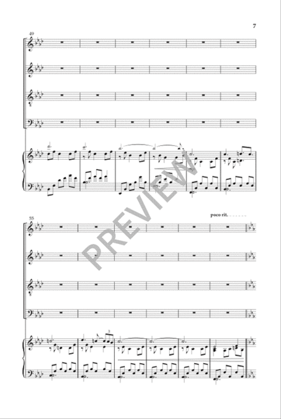 Ecce Novum (SATB) Divisi scores gallery preview page 8