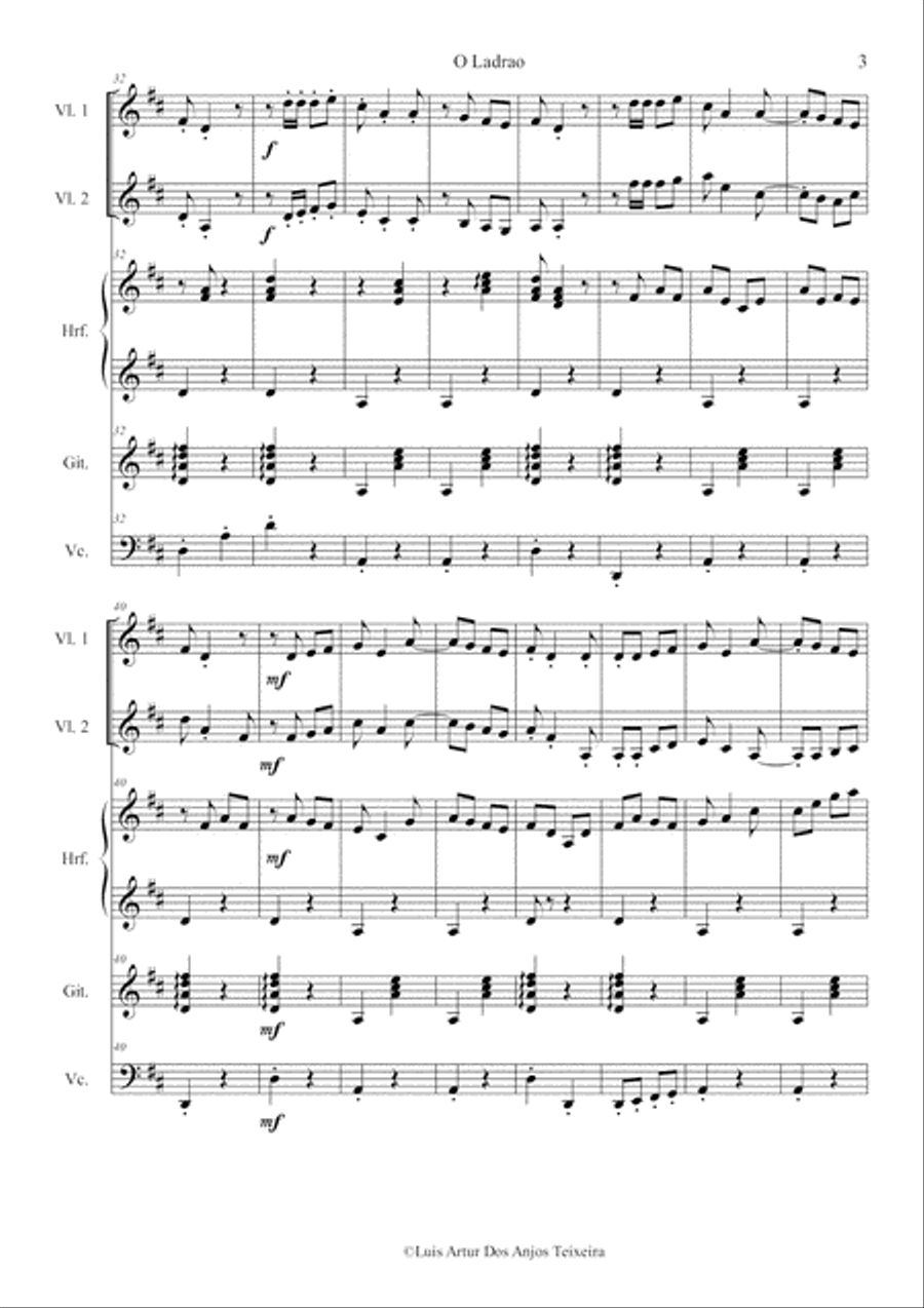 O Ladrão Small Ensemble scores gallery preview page 5